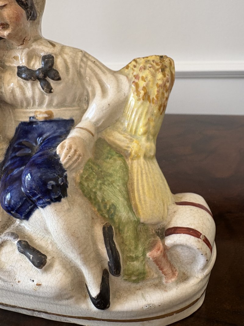 Antique Victorian Staffordshire Flatback Figure - Image 3